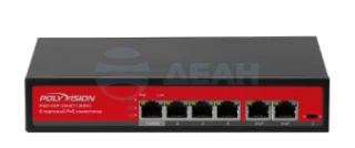 Коммутатор неуправляемый с PoE PND-04P-2M-BT1 (65W) (Polyvision)